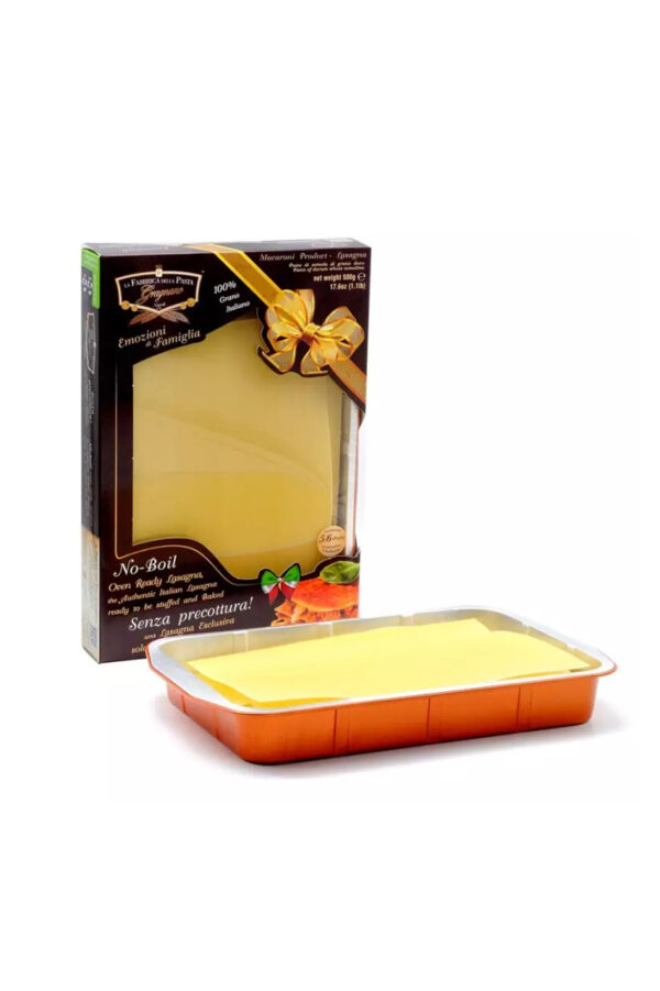 Pasta di Gragnano I.G.P. 'Emozioni di Famiglia' lasagna esclusiva da farcire e infornare “La Fabbrica della Pasta” - 5/6 sfoglie